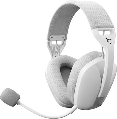 White Shark Butterfly Ασύρματο Over Ear Gaming Headset με σύνδεση Bluetooth / USB Λευκό