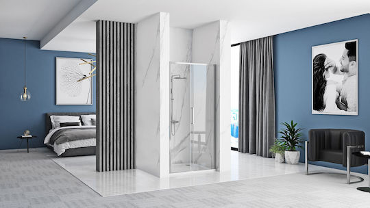 Rea Divider de verandă Duș cu Glisare Ușă 120x195cm Chrome