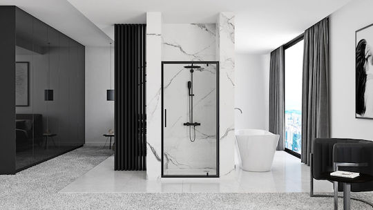 Rea Shower Screen for Shower with Hinged Door 90x195cm