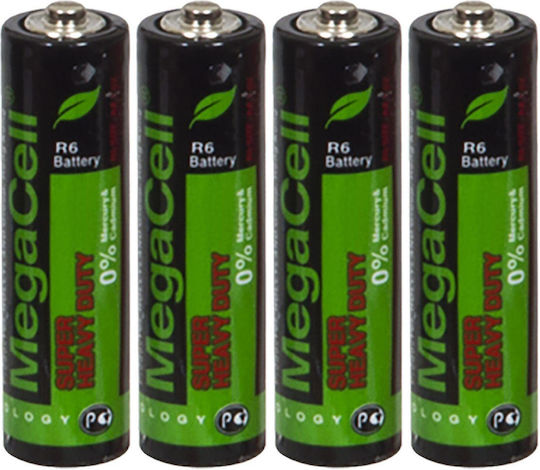Megacell Baterii Zinc AA 1.5V 4buc