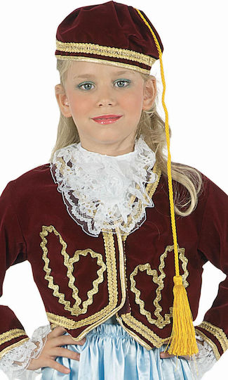 Kokoracostume Αμαλία Deluxe Παιδικό Φέσι Αξεσουάρ Παραδοσιακής Φορεσιάς