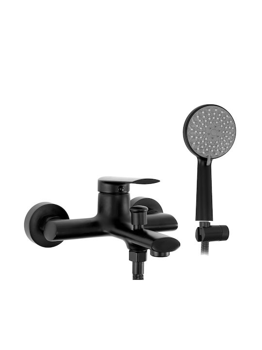 Rea Mixing Bathtub Shower Faucet Complete Set Black