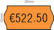 Deli Small Adhesive Labels in Orange Color 26x12mm