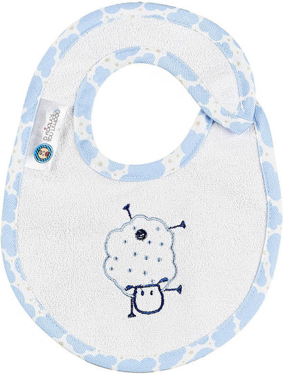 O Kosmos tou Morou Waterproof Bib Plastic with Hoop & Loop Fastener Sky Blue for 5 m+
