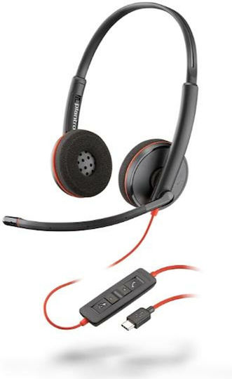 HP Blackwire 3220 On Ear Multimedia Ακουστικά με μικρόφωνο και σύνδεση USB-C
