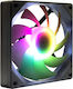 Inter-Tech ES-011 Case Fan 120mm (75cfm) με RGB Φωτισμό και Σύνδεση 4-Pin PWM