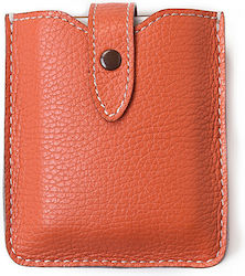 Bagcity Orange Leather Card Holder Pev16jh 1022-32