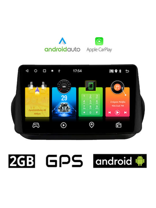 Ηχοσύστημα Αυτοκινήτου για Citroen Nemo 2008-2018 (Bluetooth/USB/AUX/WiFi/GPS/Apple-Carplay/Android-Auto) με Οθόνη Αφής 10"