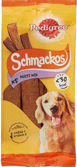 Pedigree Schmackos Mixt de gustări pentru câini adulți de toate rasele cu carne de vită, pui și miel 36g