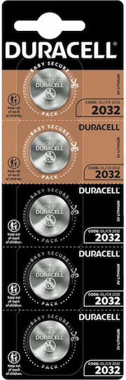 Duracell Long Lasting Power Batterien Lithium für Uhren CR2032 3V 5Stück