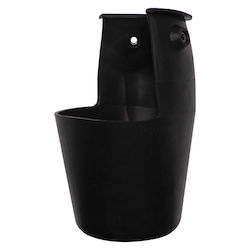 Set of 6 Rubber Black Baskets