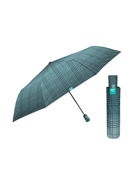 Perletti 26196C Αυτόματη Ομπρέλα Βροχής Σπαστή Γαλάζια