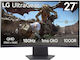 LG UltraGear 27GS60QC-B VA HDR Curved Gaming Monitor 27" QHD 2560x1440 180Hz με Χρόνο Απόκρισης 1ms GTG