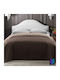 Gosmart Home 1kg Two-tone Ultrasonic Extra Line Single Coverlet 160x240 Brown-beige