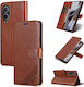 4 Lite 5g Book Δερμάτινο Καφέ (OnePlus Nord CE)