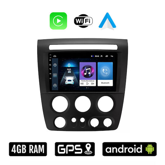 Auto-Audiosystem Hummer H3 2005-2009 (Bluetooth/USB/WiFi/GPS/Apple-Carplay/Android-Auto) mit Touchscreen 9"