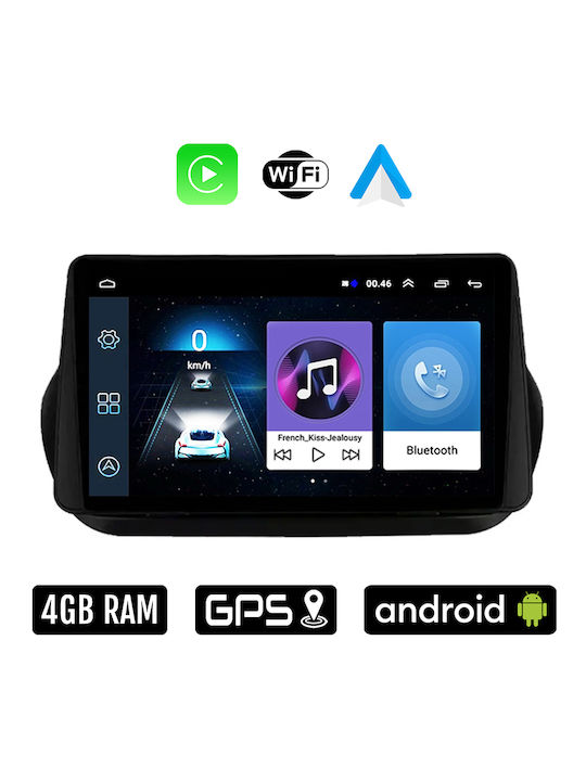 Car Audio System for Fiat Fiorino / Qubo 2008-2018 (Bluetooth/USB/WiFi/GPS/Apple-Carplay/Android-Auto) with Touch Screen 10"