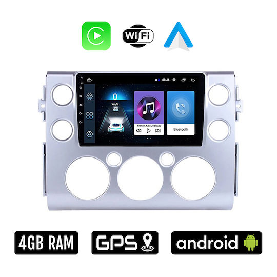 Car Audio System for Toyota FJ 2007-2013 (Bluetooth/USB/WiFi/GPS/Apple-Carplay/Android-Auto) with Touch Screen 9"