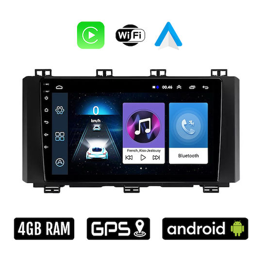 Auto-Audiosystem für Seat Ateca 2017 (Bluetooth/USB/WiFi/GPS/Apple-Carplay/Android-Auto) mit Touchscreen 9"