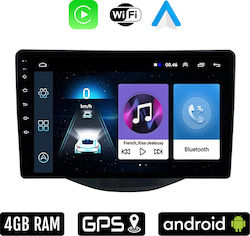 Car-Audiosystem für Peugeot 108 2014 (Bluetooth/USB/WiFi/GPS/Apple-Carplay/Android-Auto) mit Touchscreen 9"