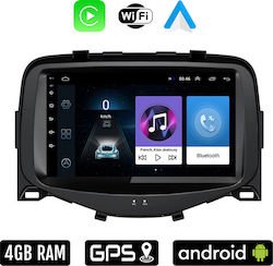 Sistem Audio Auto pentru Peugeot 108 2014 (Bluetooth/USB/WiFi/GPS/Apple-Carplay/Android-Auto) cu Ecran Tactil 7"