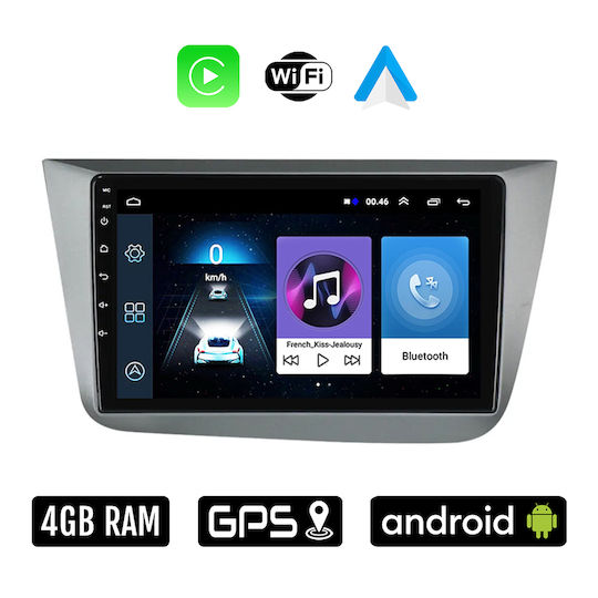 Ηχοσύστημα Αυτοκινήτου για Seat Altea 2004-2015 (Bluetooth/USB/WiFi/GPS/Apple-Carplay/Android-Auto) με Οθόνη Αφής 9"