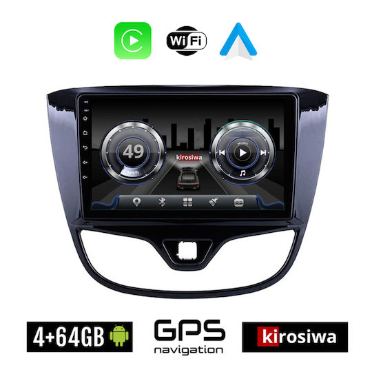 Kirosiwa Auto-Audiosystem für Opel Karl 2014-2019 (Bluetooth/USB/WiFi/GPS) mit Touchscreen 10"