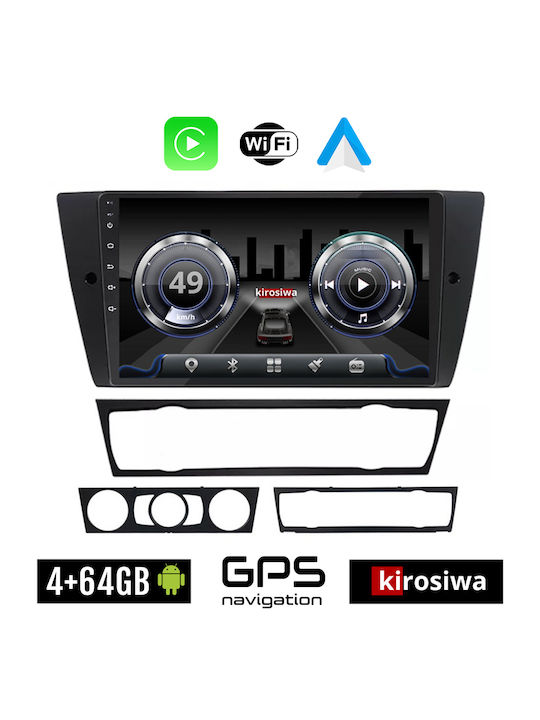 Kirosiwa Sistem Audio Auto pentru BMW E90 / E91 / E92 2005-2012 (Bluetooth/USB/WiFi/GPS) cu Ecran Tactil 9"