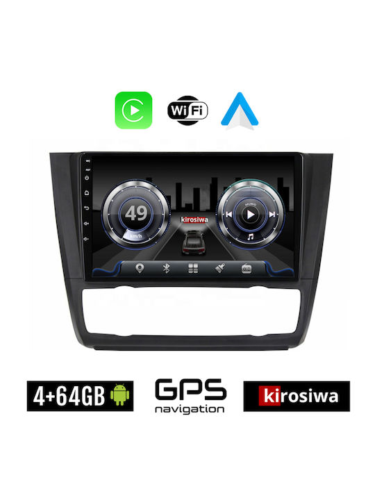 Kirosiwa Sistem Audio Auto pentru BMW E81 / E82 / E87 2004-2013 (Bluetooth/USB/WiFi/GPS) cu Ecran Tactil 9"