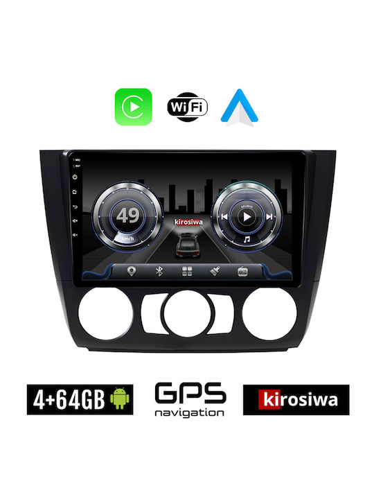 Kirosiwa Sistem Audio Auto pentru BMW E81 / E82 / E87 2004-2013 (Bluetooth/USB/WiFi/GPS) cu Ecran Tactil 9"