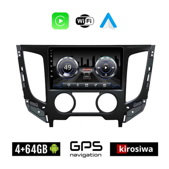 Kirosiwa Auto-Audiosystem für Fiat Vollrück 2016 mit A/C (Bluetooth/USB/WiFi/GPS) mit Touchscreen 9"