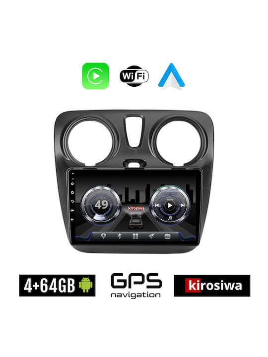 Kirosiwa Auto-Audiosystem für Dacia Dokker 2012 (Bluetooth/USB/WiFi/GPS) mit Touchscreen 9"