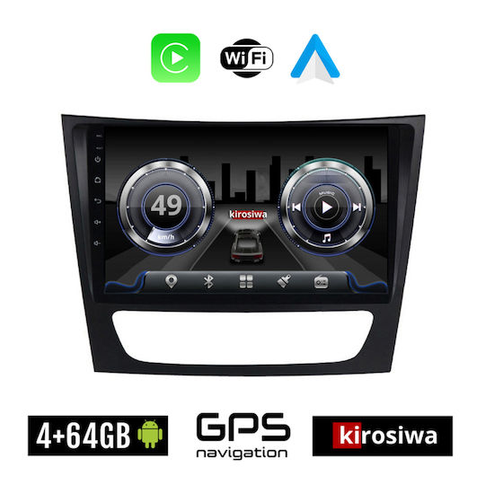 Kirosiwa Auto-Audiosystem für Mercedes-Benz CLS Klasse W219 2003-2010 (Bluetooth/USB/WiFi/GPS) mit Touchscreen 9"