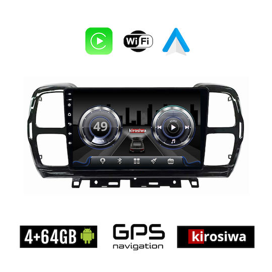 Kirosiwa Sistem Audio Auto pentru Citroen C5 Aircross 2017-2021 (Bluetooth/USB/WiFi/GPS) cu Ecran Tactil 9"