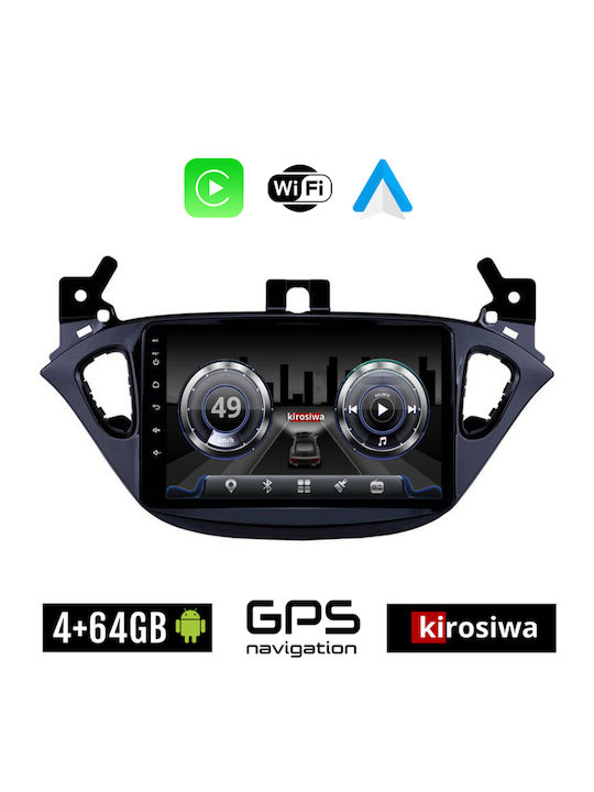 Kirosiwa Ηχοσύστημα Αυτοκινήτου για Opel Adam 2013 (Bluetooth/USB/WiFi/GPS) με Οθόνη Αφής 9"