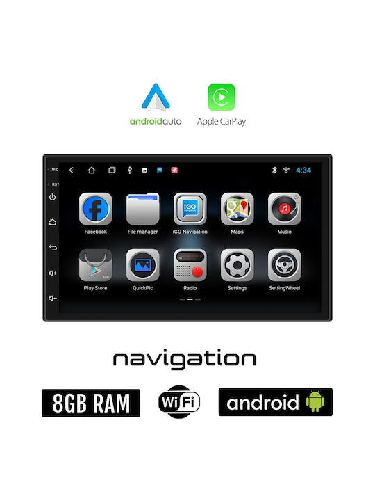 Ηχοσύστημα Αυτοκινήτου για Seat Cordoba 2003-2008 (Bluetooth/USB/WiFi/GPS/Apple-Carplay/Android-Auto) με Οθόνη Αφής 7"