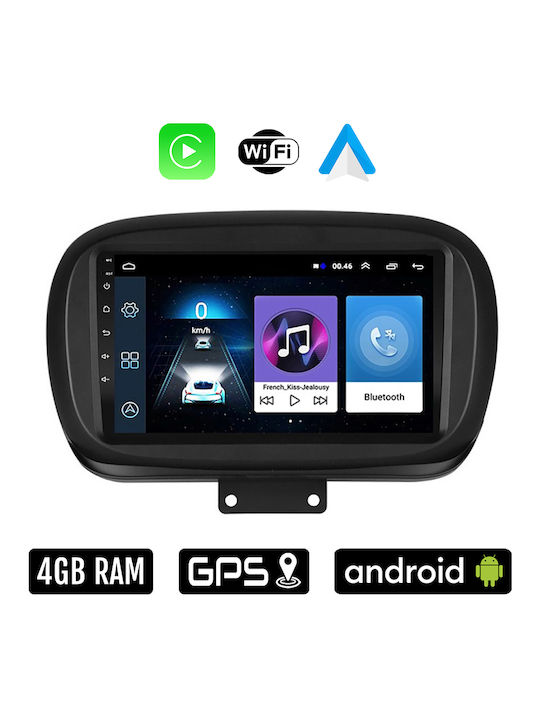 Ηχοσύστημα Αυτοκινήτου για Fiat 500X 2014 (Bluetooth/USB/WiFi/GPS/Apple-Carplay/Android-Auto) με Οθόνη Αφής 9"