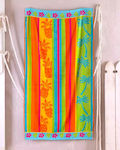 Beach Towels Pina Colada Velour Cotton Rythmos 86x160 1 piece