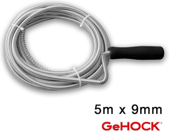 GeHock Ατσαλίνα Αποχέτευσης 5m με Μέγιστο Πάχος Απόφραξης 9mm