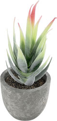 Globostar Künstliche Garten Sukkulente Aloe 21009 Dekorative Pflanze Sukkulente Aloe H14cm