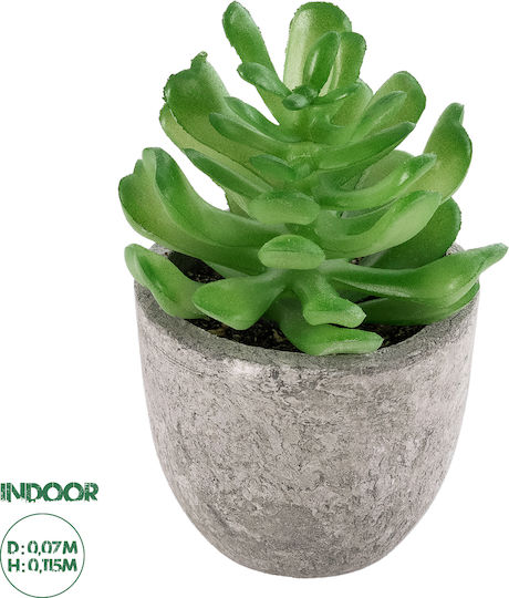 Globostar? Artificial Garden Succulent Crassula 21014 Decorative Thick Succulent Plant Υ11.5cm