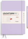 Weekly Planner 2025 B5 Hardcover Lilac Leuchtturm 4004117650925