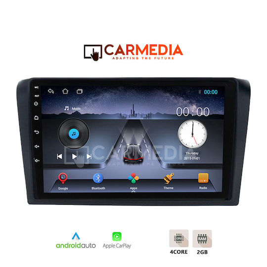 Carmedia Car Audio System for Mazda 3 2003-2008 (Bluetooth/USB/WiFi/GPS/Apple-Carplay/Android-Auto) with Touch Screen 9"