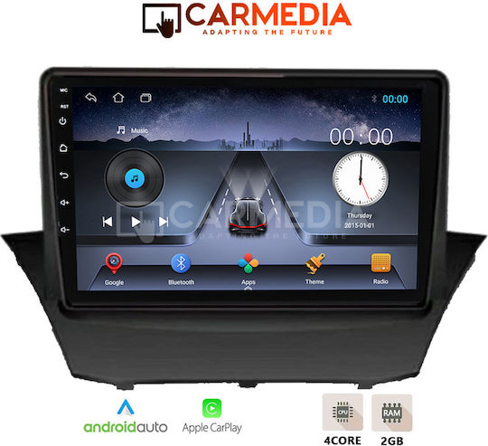 Carmedia Ηχοσύστημα Αυτοκινήτου για Ford Fiesta 2010-2018 (Bluetooth/USB/WiFi/GPS/Apple-Carplay/Android-Auto) με Οθόνη Αφής 9"