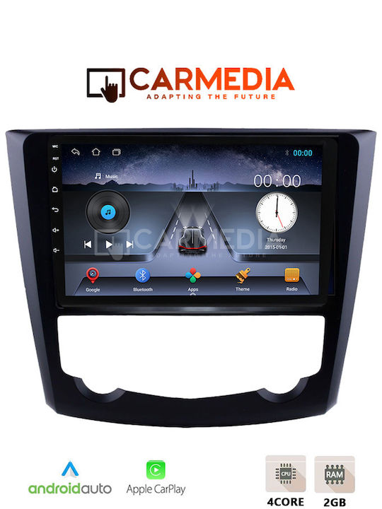 Carmedia Ηχοσύστημα Αυτοκινήτου για Renault Kadjar 2015+ (Bluetooth/USB/WiFi/GPS/Apple-Carplay/Android-Auto) με Οθόνη Αφής 9"