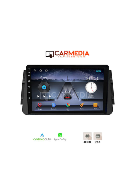 Carmedia Ηχοσύστημα Αυτοκινήτου για Nissan Micra 2017+ (Bluetooth/USB/WiFi/GPS/Apple-Carplay/Android-Auto) με Οθόνη Αφής 9"