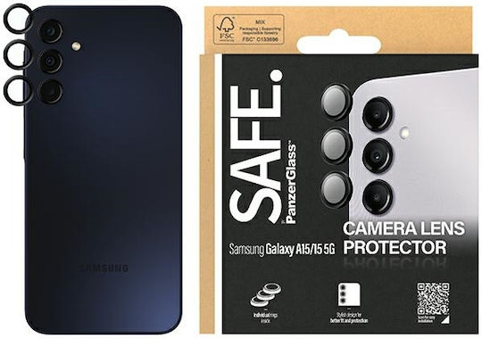 PanzerGlass Safe Camera Protection Tempered Glass Black for the Samsung Galaxy A15, Samsung Galaxy A15 5G