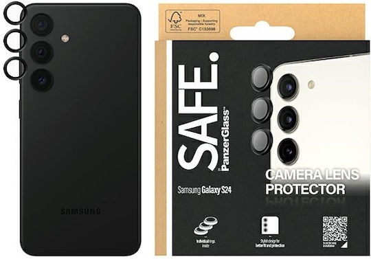 PanzerGlass Safe Kameraschutz Gehärtetes Glas Black für das Samsung Galaxy S24, S23, S23+