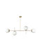 Megapap Lura Ceiling Mount Light 110cm Gold with Socket E27