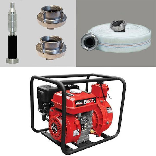 Miyake Gasoline Firefighting Surface Water Pump with Automatic Suction 7hp with Hose 30m & Miyake Nozzle